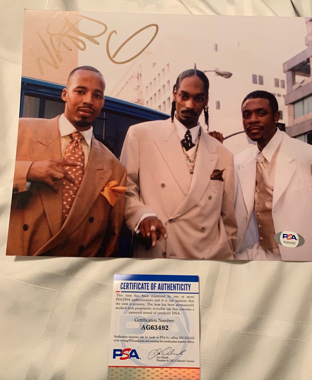 Warren g Signed Photo Poster painting Pic PSA/DNA Coa