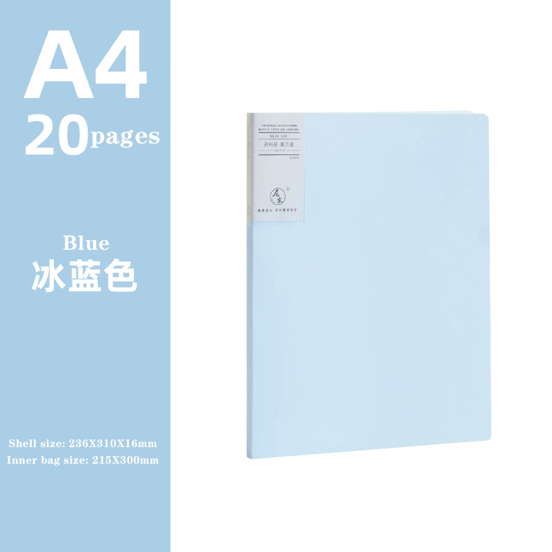 JOURNALSAY A4 Morandi Large Capacity File Bag Office Stationery