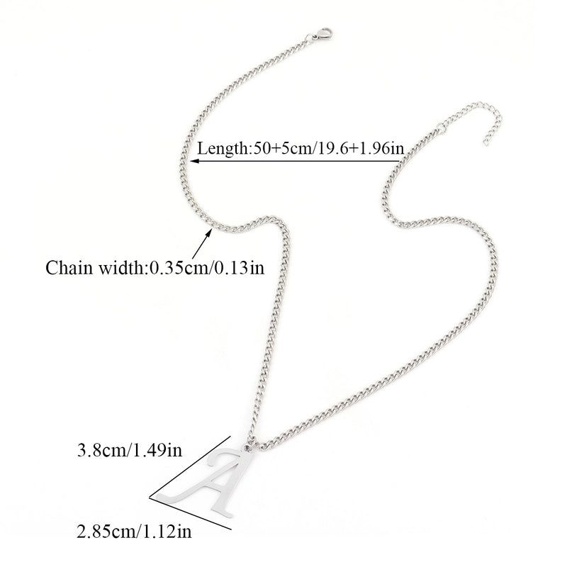 Retro Minimalist Classic Style Letter 201 Stainless Steel 304 Stainless Steel Men’s Pendant Necklace