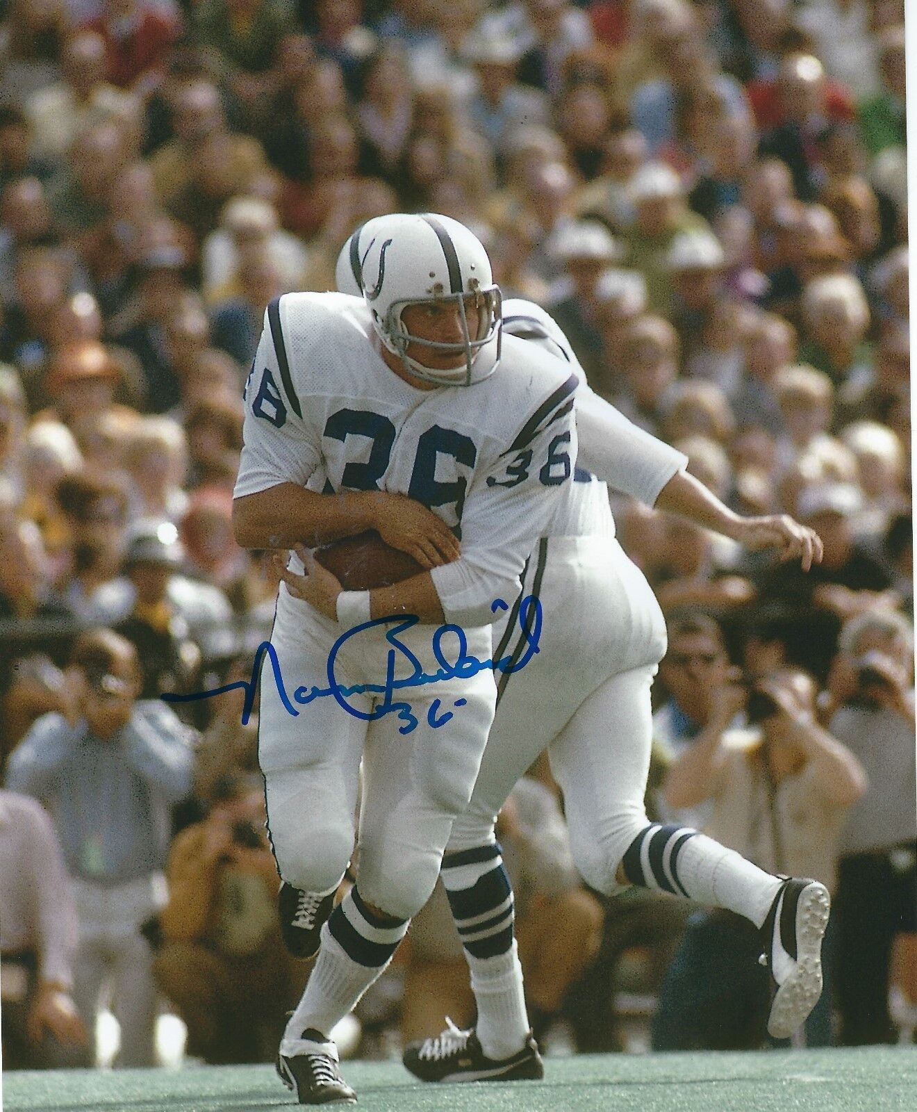 Autographed NORM BULAICH Baltimore Colts 8x10 Photo Poster painting w/COA