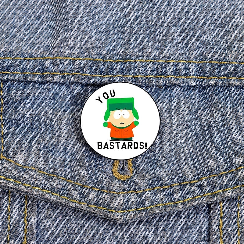 Cartoon Style Pin Cartoon Character Metal Printing Women’S Brooches