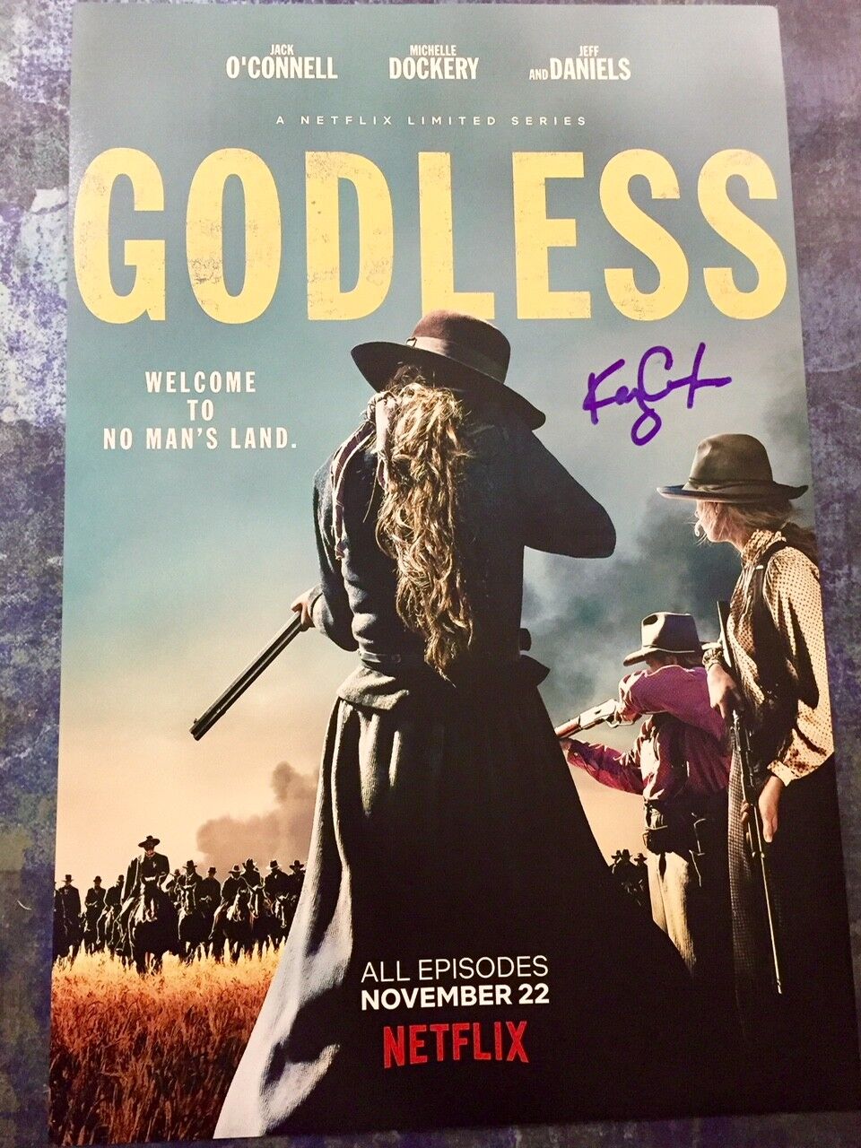 GFA Godless Sadie Rose * KAYLI CARTER * Signed Autographed 12x18 Photo Poster painting K1 COA