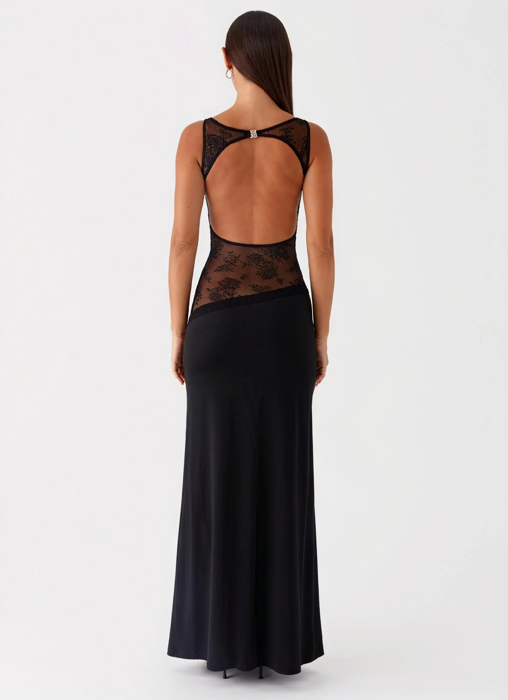Damen Maxikleid – Ärmellos mit Spitzenpanel, Elegant, Abendkleid-83478-e30c5733-0e8e-4f6e-b37b-ca5f57d8ee74