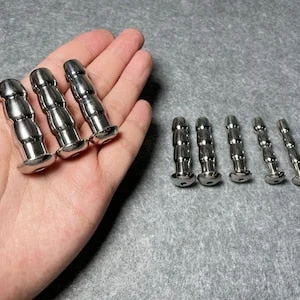 10mm-18mm Short Stainless Steel Penis Plug Hollow Urethral Sound 50mm Long