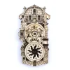 Prague Astronomical Clock Wooden Retro Refrigerator Magnet Gear Rotating 3D Magnetic Refrigerator Magnet Czech Travel Souvenir