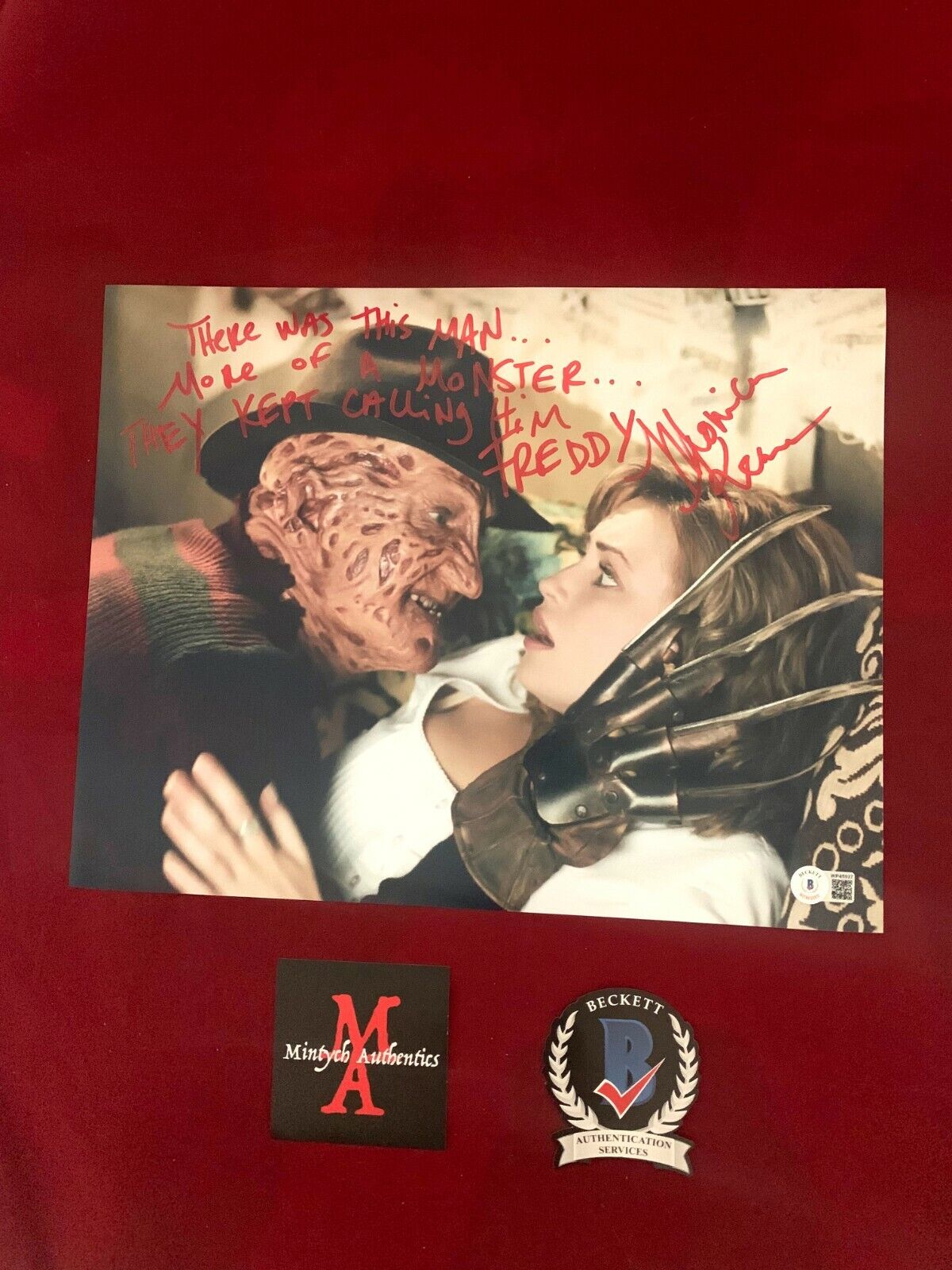 MONICA KEENA AUTOGRAPHED SIGNED 11x14 Photo Poster painting! FREDDY VS JASON! BECKETT COA HORROR