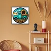 Diamond Painting -DIY Round Drill Sunflower Car