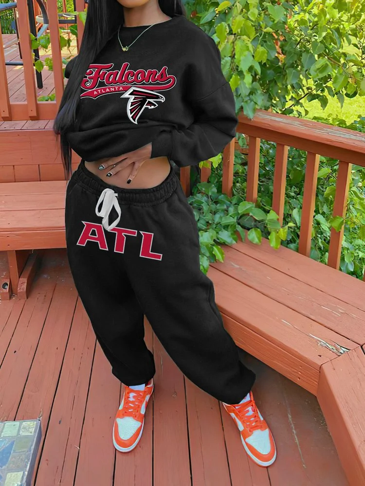 Atlanta Falcons Sportswear Crewneck Sweatshirt Suit