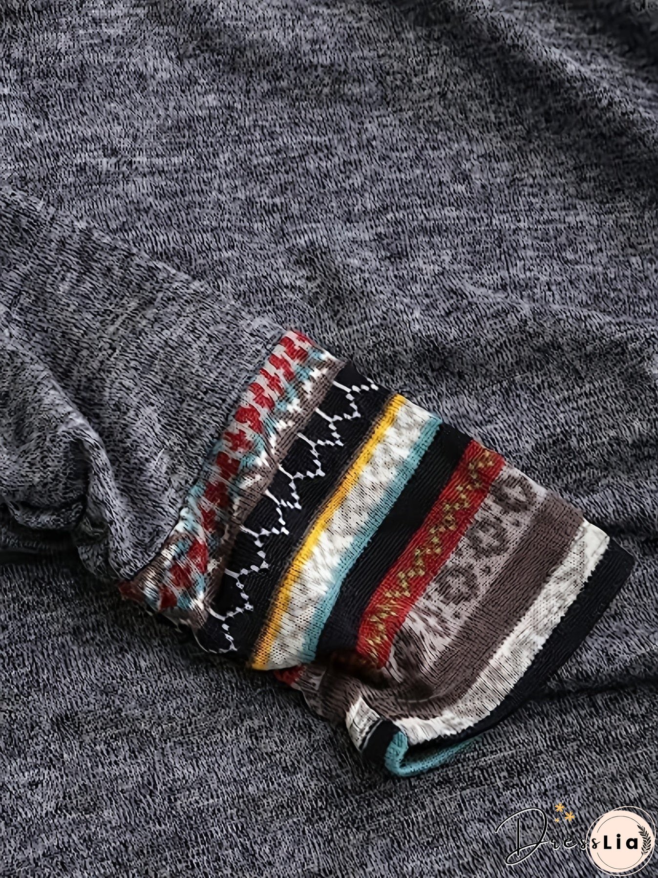 Casual Stripe Splicing Button Decor Long Sleeve Hoodie