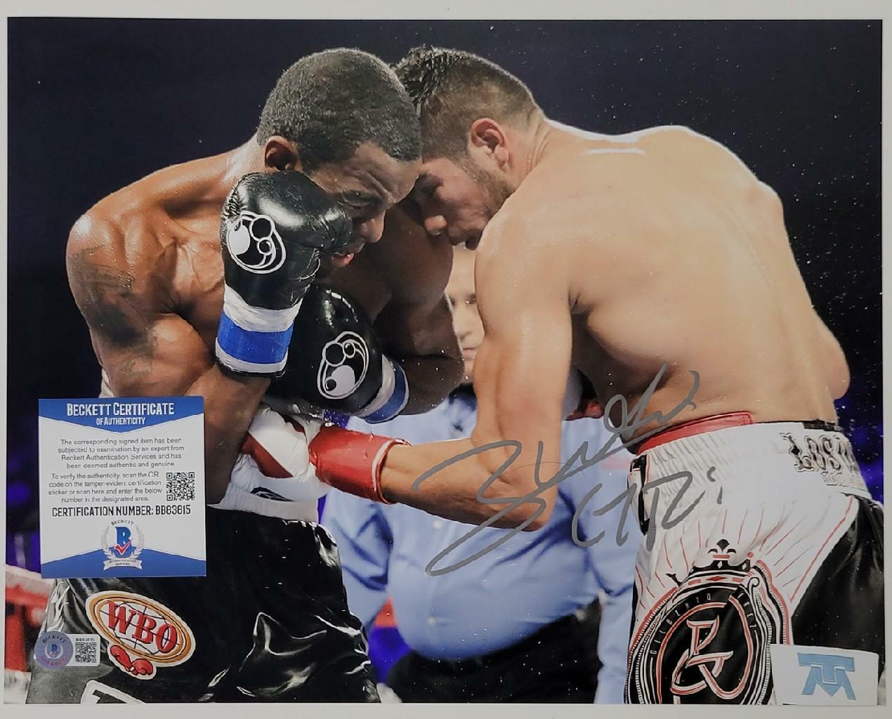 Gilberto Ramirez signed 11x14 Photo Poster painting WBO Boxing Champ Auto (B) ~ Beckett BAS COA