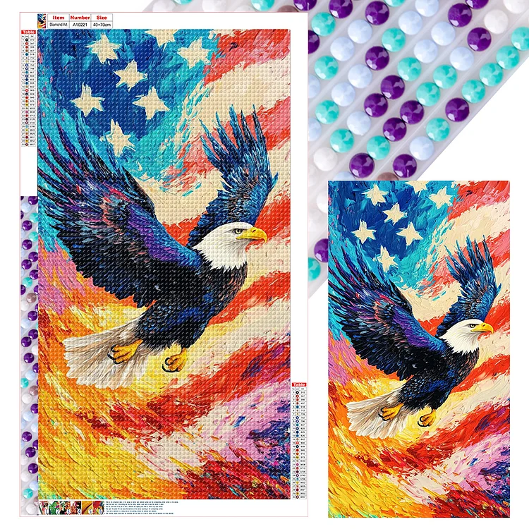Independence Day - Full Round - Diamond Painting(40*70cm)