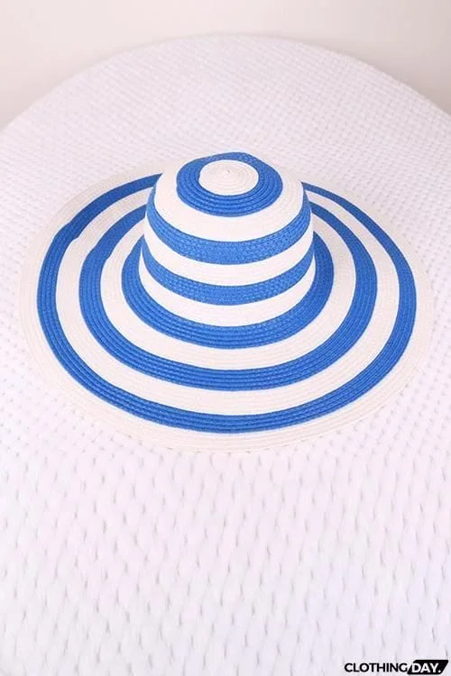 Stripe Straw Hat
