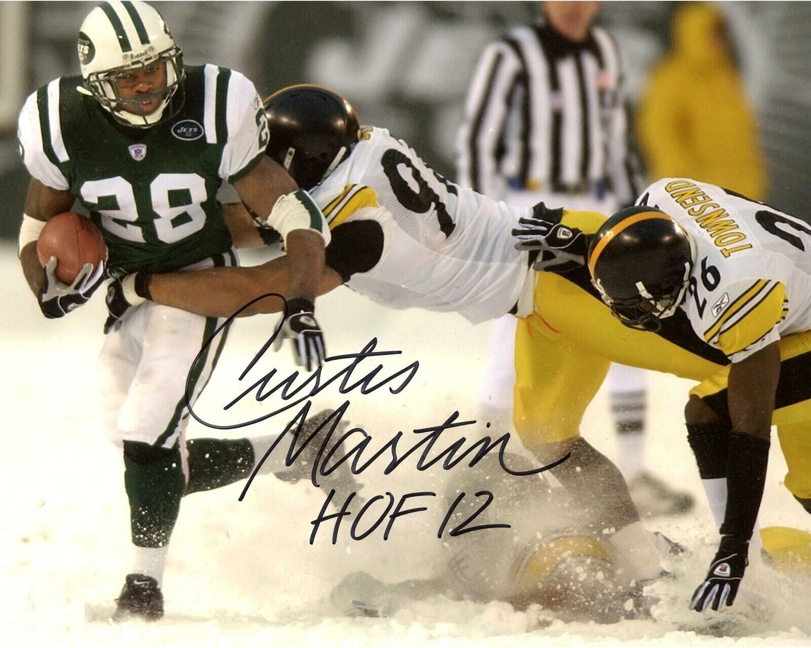 Curtis Martin Autographed Signed 8x10 Photo Poster painting ( HOF Jets ) REPRINT