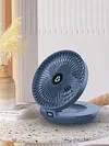Foldable Air Cooler Wireless Fan Personal Fan for Home (white rechargeable A)
