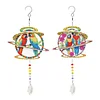 2pcs DIY Diamond Painting Parrot Wind Chimes Crystal Window Suncatcher Craft Set Birthday Gifts Home Garden Decor