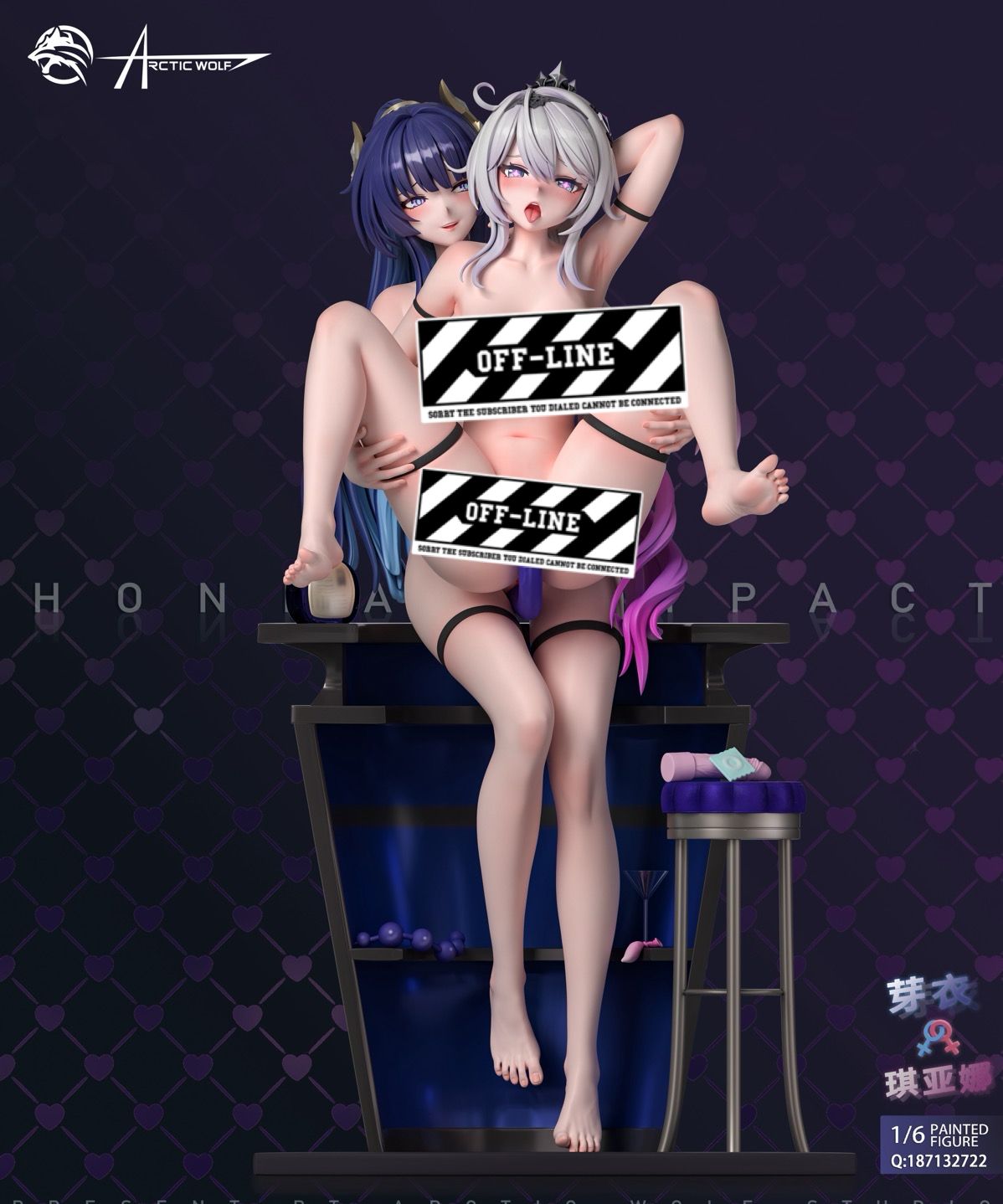 Arctic wolf Studio - Honkai Impact Lesbian Kiana Kaslana & Raiden Mei 1/6 Statue(GK) (Adult 18+)-