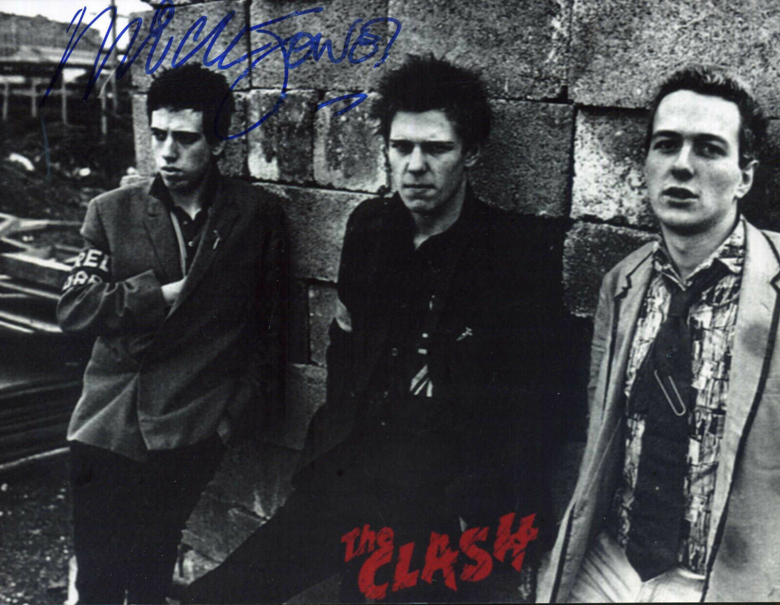 THE CLASH Signed Photo Poster paintinggraph - Punk Rock Band MICK JONES - preprint