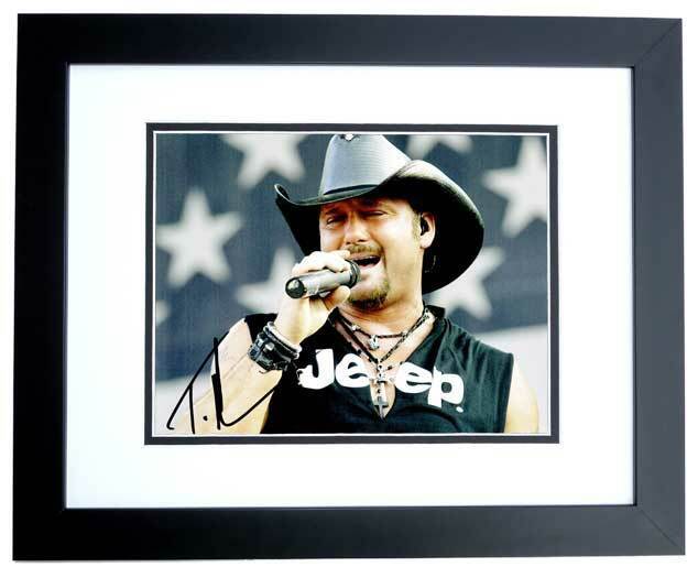 Tim McGraw Signed - Autographed Country Music Singer 8x10 inch Photo Poster painting FRAMED