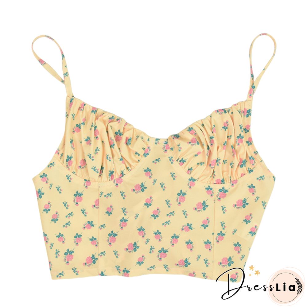 Fashion Women Sleeveless Floral Crop Top Stylish Lace Backless Tank Vest Summer Bandage