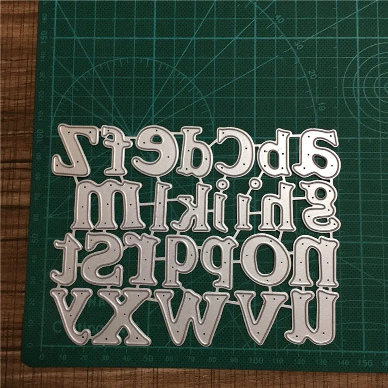 New Letter Dies Metal Cutting Dies Scrapbooking For Card Making Metal Craft Dies Alphabet Die Cuts Embossing