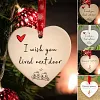 Ornement suspendu en forme de coeur en c&eacute;ramique de No&euml;l