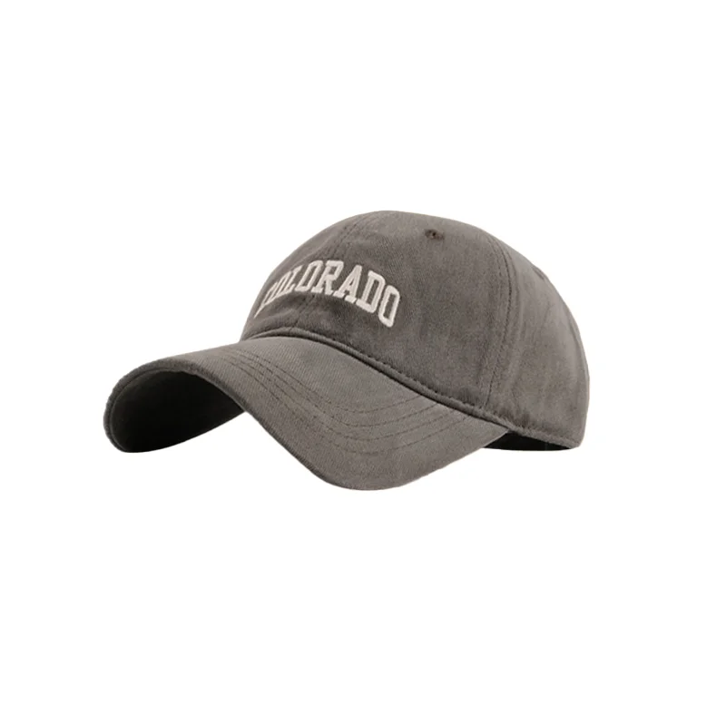 Trendy Multicolor Colorado Embroidered Baseball Cap