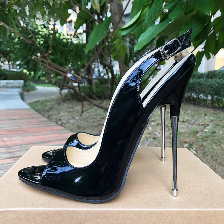 16cm Extreme Metal High Heels Sandals for Women, Sexy Pumps