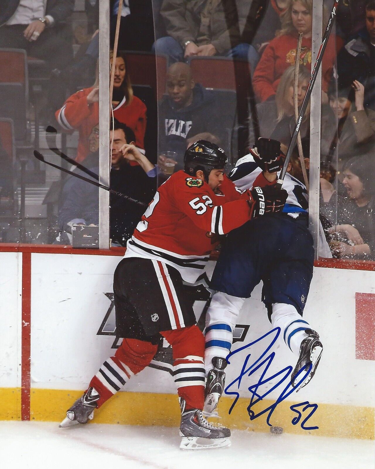 Brandon Bollig Signed 8×10 Photo Poster painting Chicago Blackhawks Autographed COA