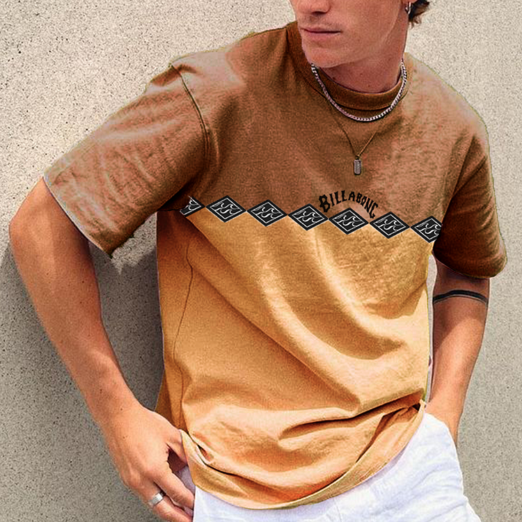 Stylish Casual Men's Surf Vacation T-Shirt 7c68