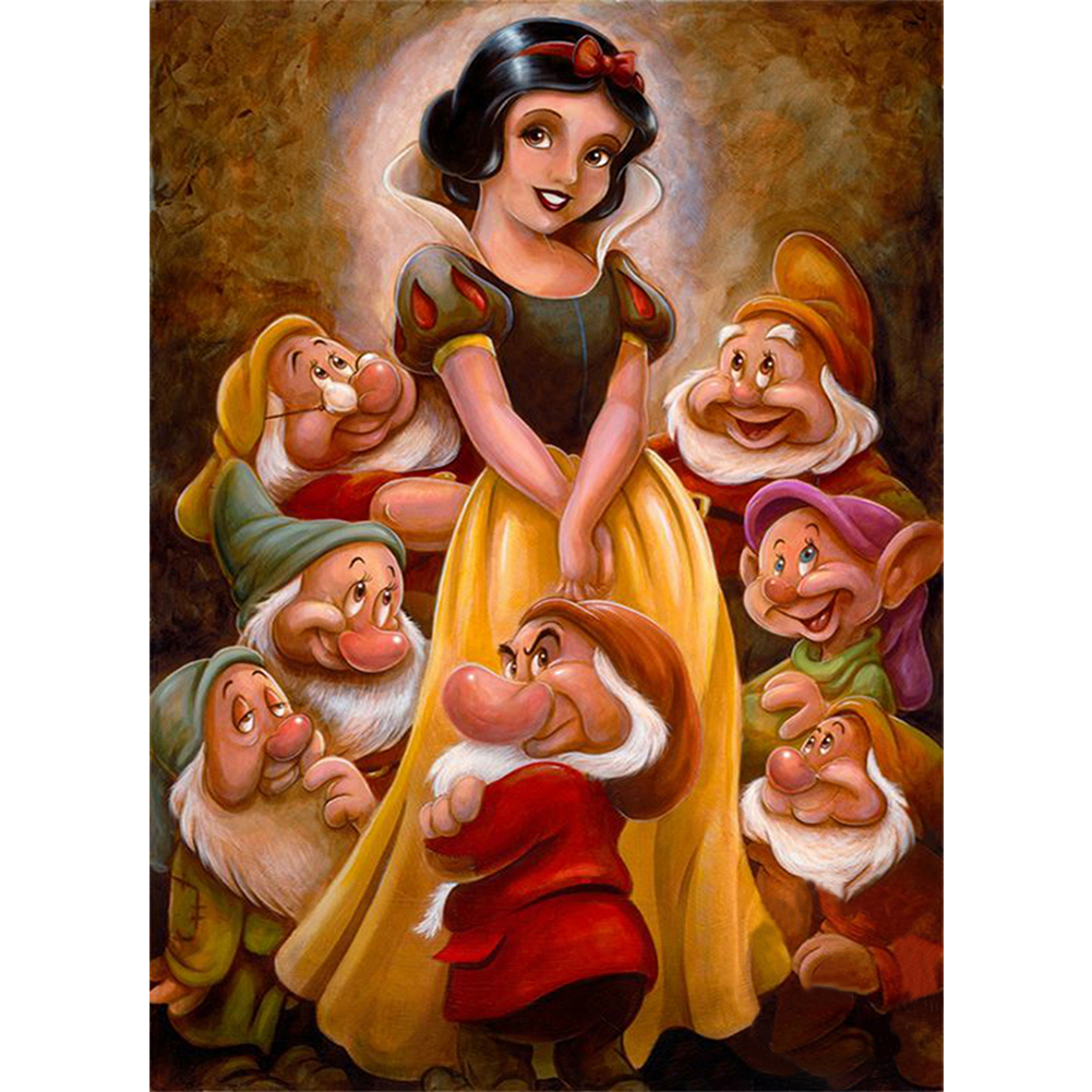 Snow White And The Seven Dwarfs (50*65CM) 11CT Stamped Cross Stitch gbfke