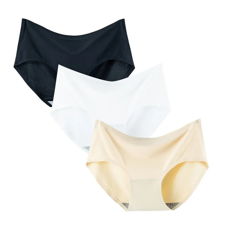 3Pcs/lot Seamless Panty Set Underwear Female Comfort Briefs Underpants Soft Invisible Intimates Lingerie M-XL Women Panties