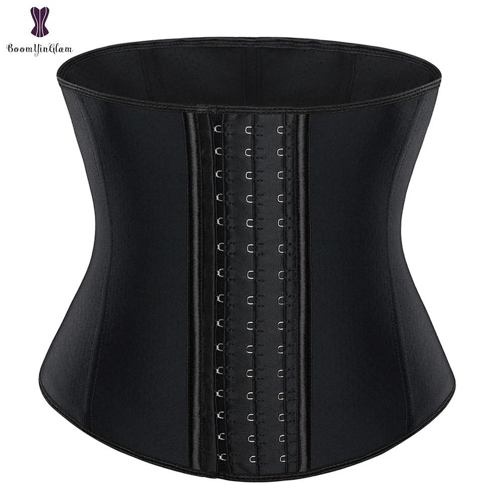 Billionm Women's Waist Trainer Latex Cincher Shaper Firm Belly Control 9 Steel Boned Breathable Corset