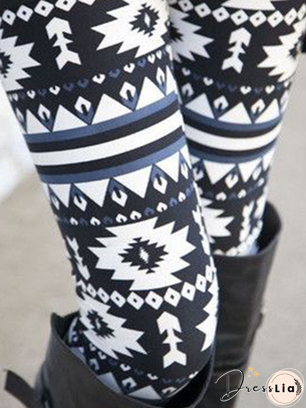 Ethnic style personality basic printing basic Leggings