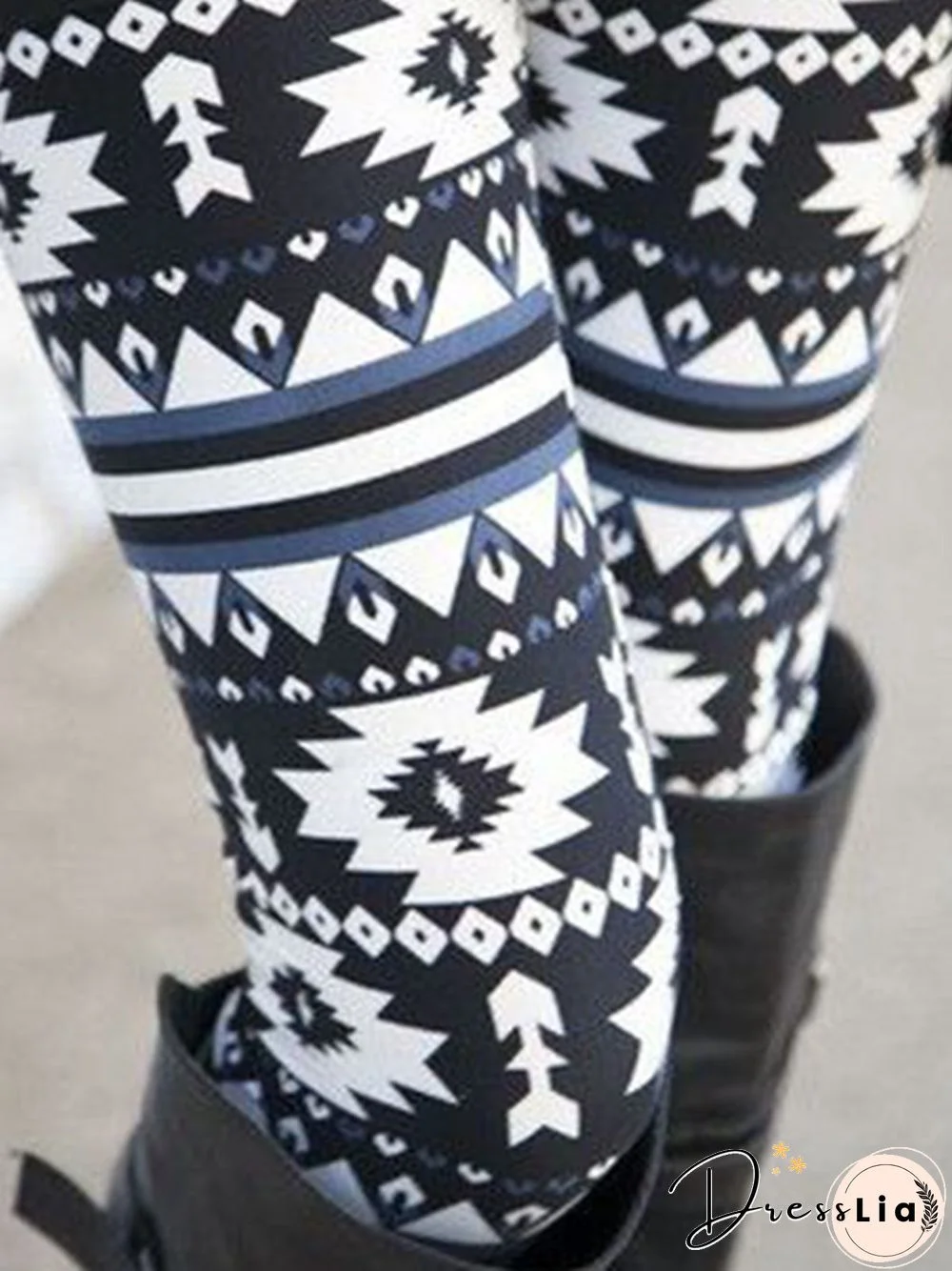 Ethnic style personality basic printing basic Leggings