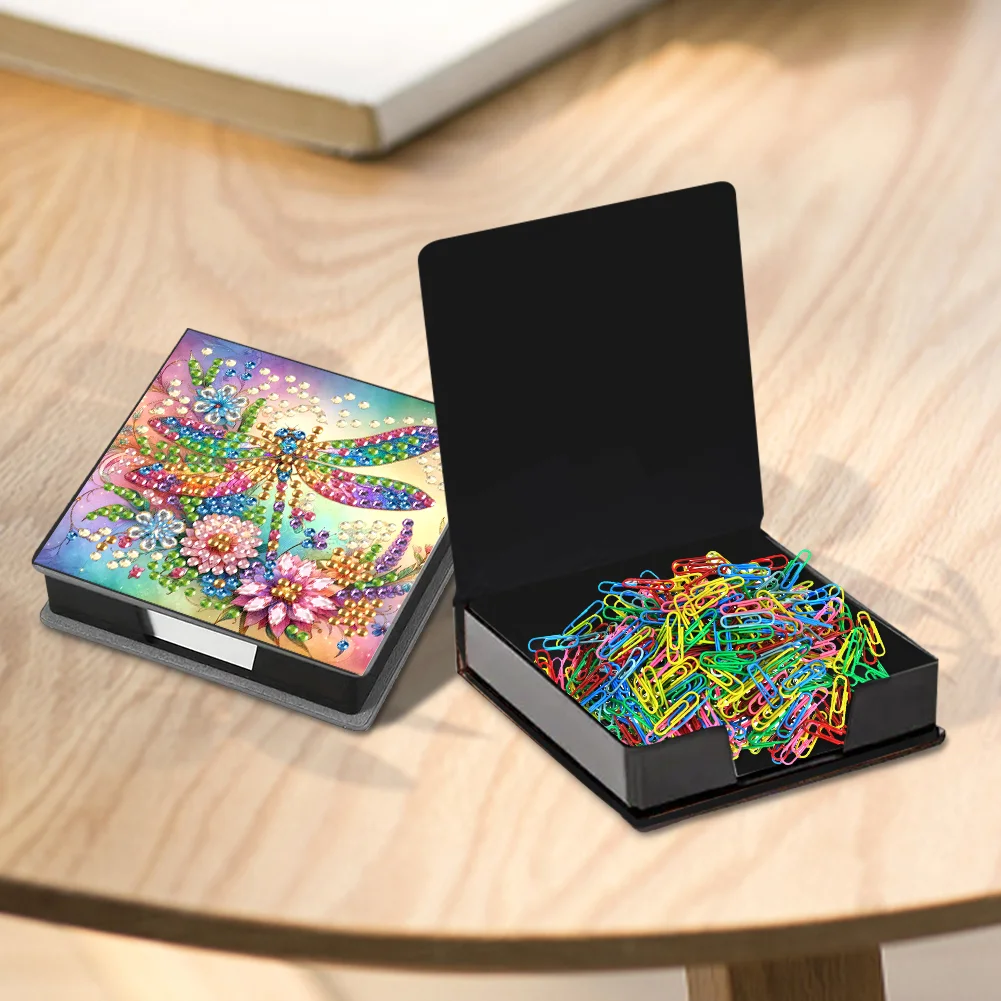 DIY Dragonfly Diamond Painting Memo Pad Holder Mosaic Kit for DIY Art Craft