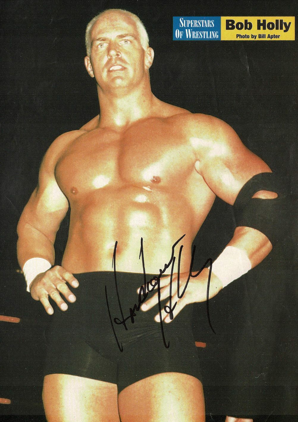 Bob Holly signed autographed magazine Photo Poster painting! AMCo! 13565