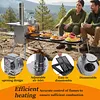 [US Local Warehouse] Camping Stove Wood Burning Tent Stove Portable Pellet Stoves with Chimney Pipe
