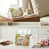 (24cm)Diamond Art Tissue Box DIY PU Napkin Cover for Home Decoration(summer drinks)