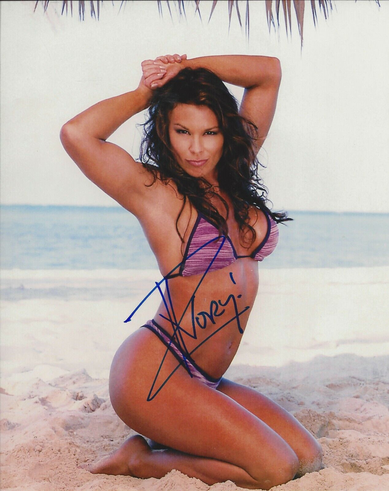 Ivory autographed 8x10 #2 WWE Diva Sexy Hot Bikini  Shipping