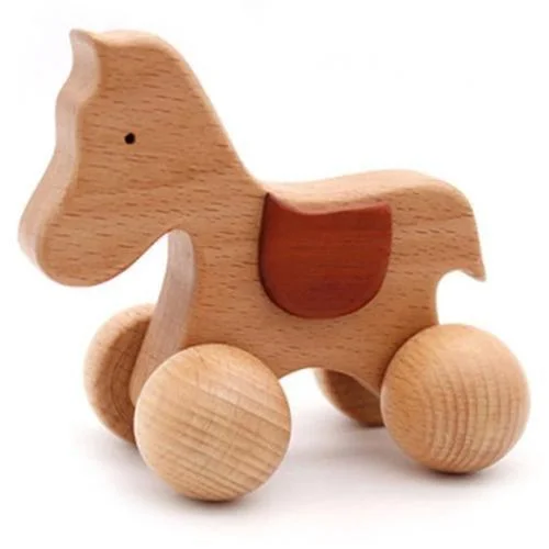 Petite cheval en bois bébé nom personnalisée pour enfants  Jessemade FR