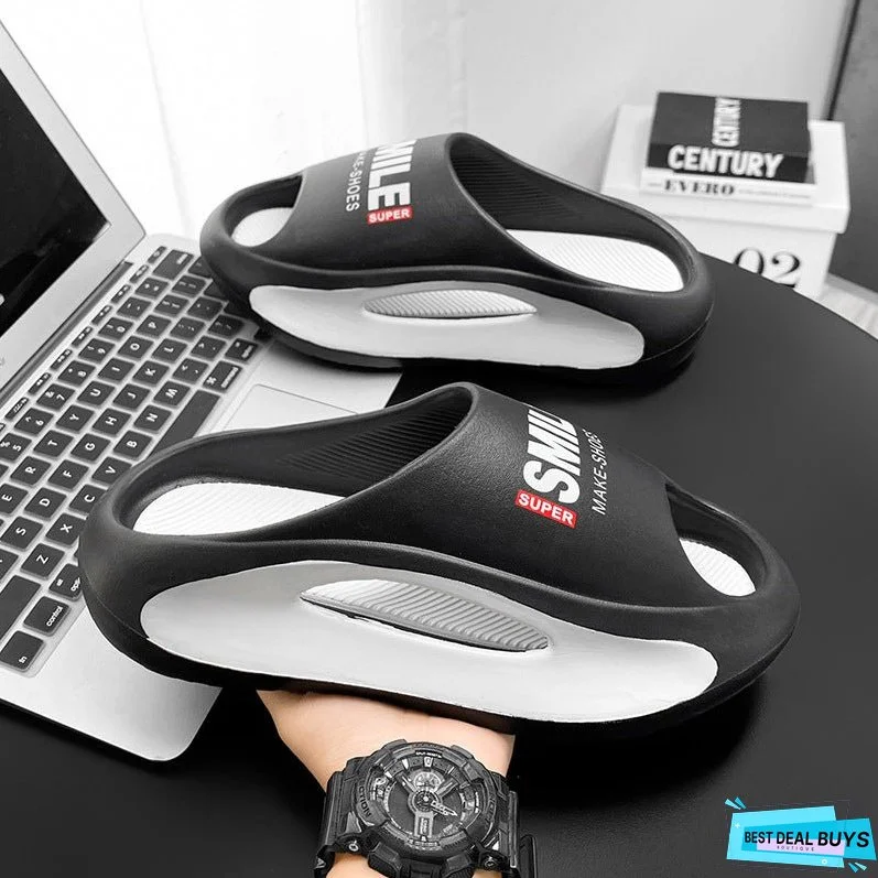 Cool Men's Summer Outdoor Thick-soled Hollow Sandals