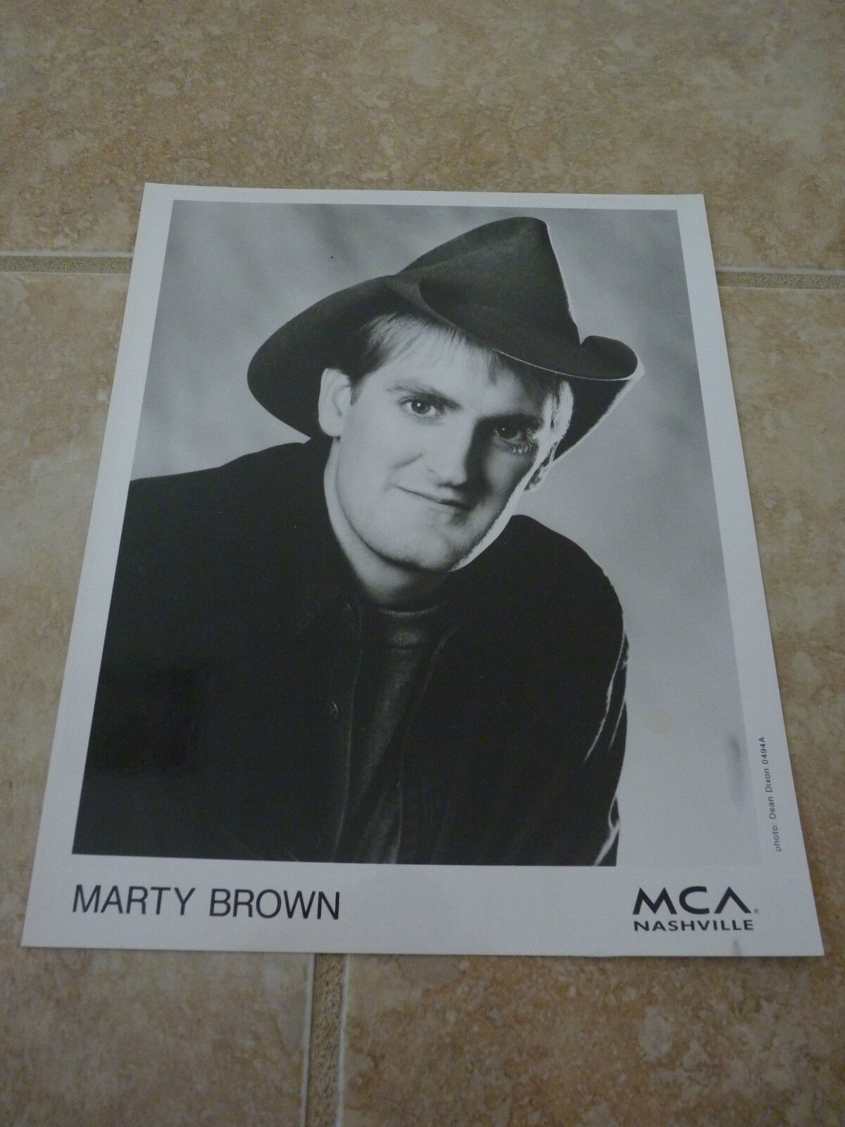 Marty Brown 8x10 B&W Publicity Picture Promo Photo Poster painting