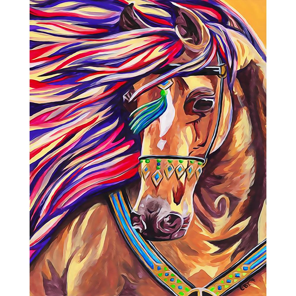 

40*50CM Paint By Numbers-Unrestrained Horse, 501 Original