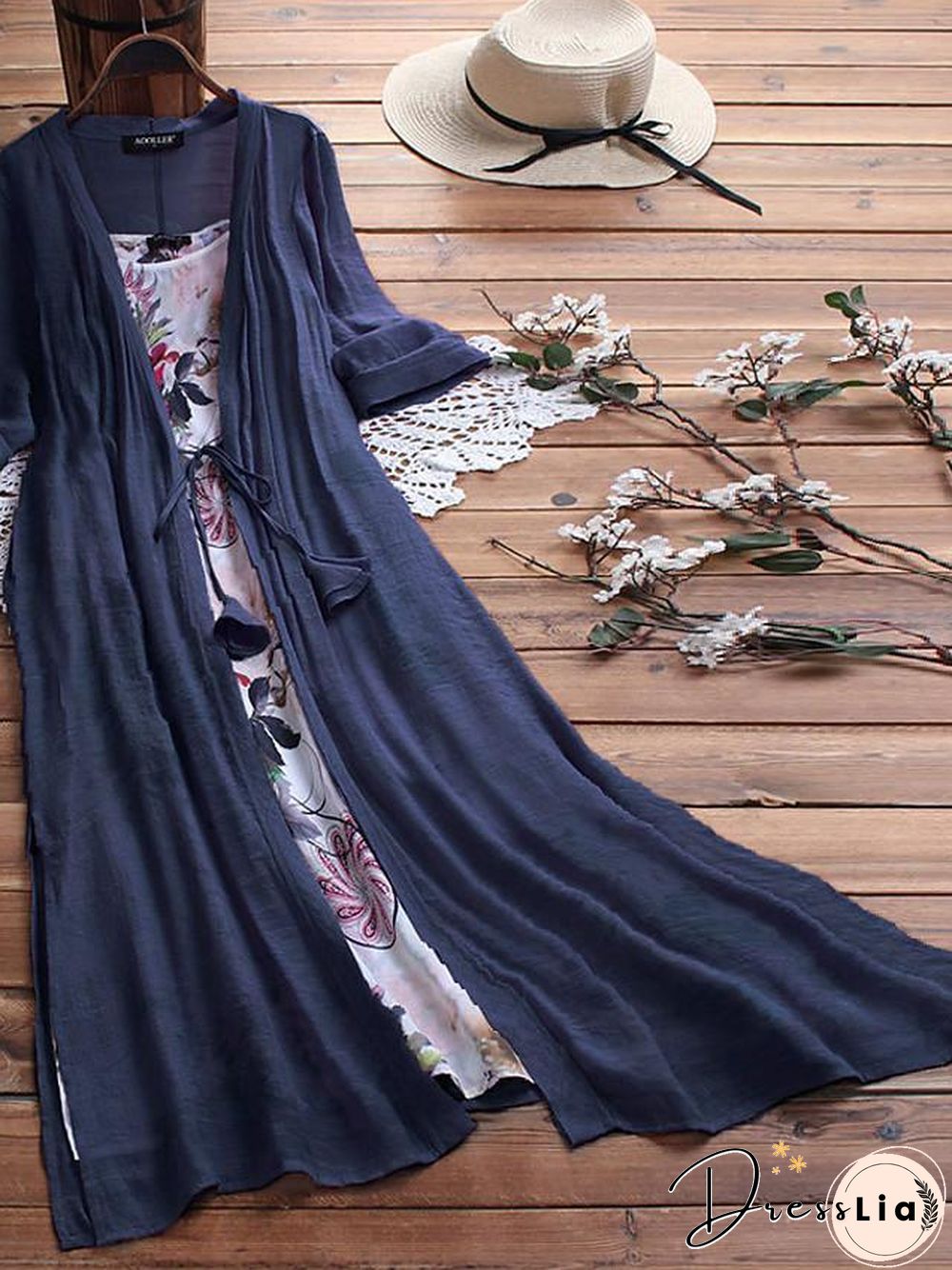 Womens Swing Dress Maxi Long Half Sleeve Geometric Plus Size Hot Loose Blue Yellow