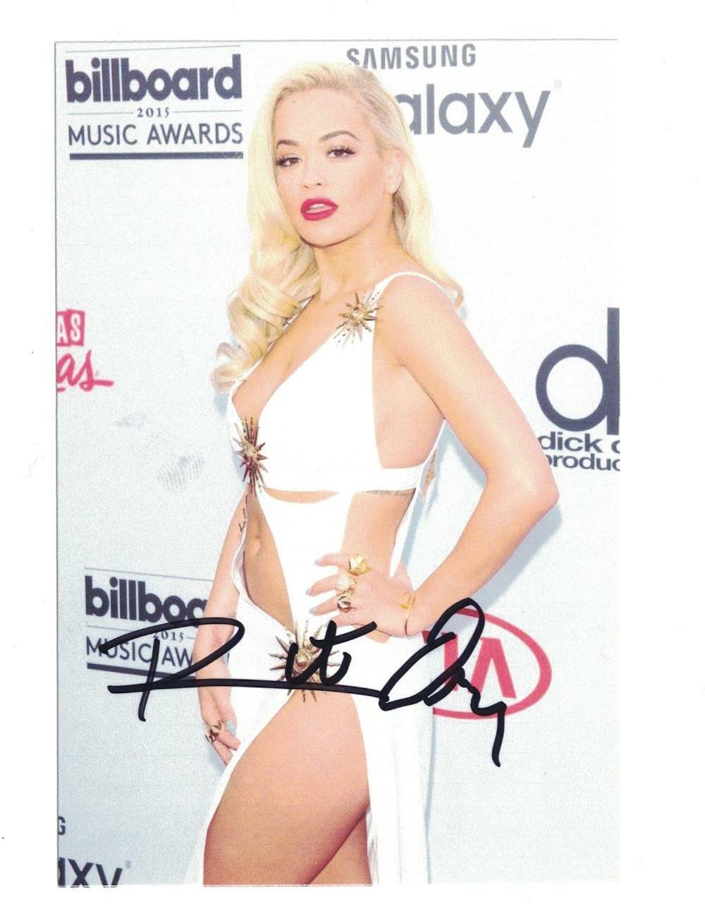 Rita Ora Signed Autographed 4x6 Photo Poster painting British Singer Actress Sexy B