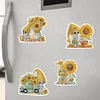 6Pcs Sonnenblume Skelett - 5d DIY Handwerk Aufkleber Magnet