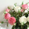 Real Touch Moisture 6.8cm Stem Round Blush Rose Luxe Artificial Flower