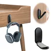 Headphone Stand Under Desk Magnetic Foldable Adhesive Headphone Holder Hook Mount for Computer/Gaming Headsets Headphones