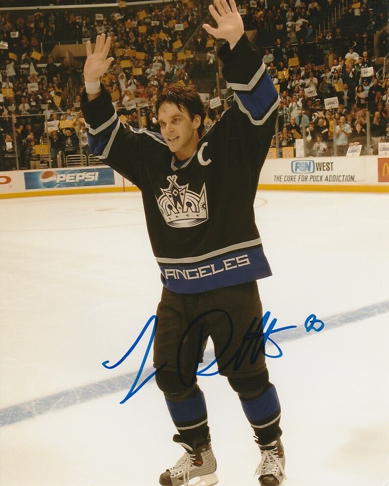 LUC ROBITAILLE SIGNED LOS ANGELES LA KINGS FAREWEL GAME 8x10 Photo Poster painting #1 Autograph