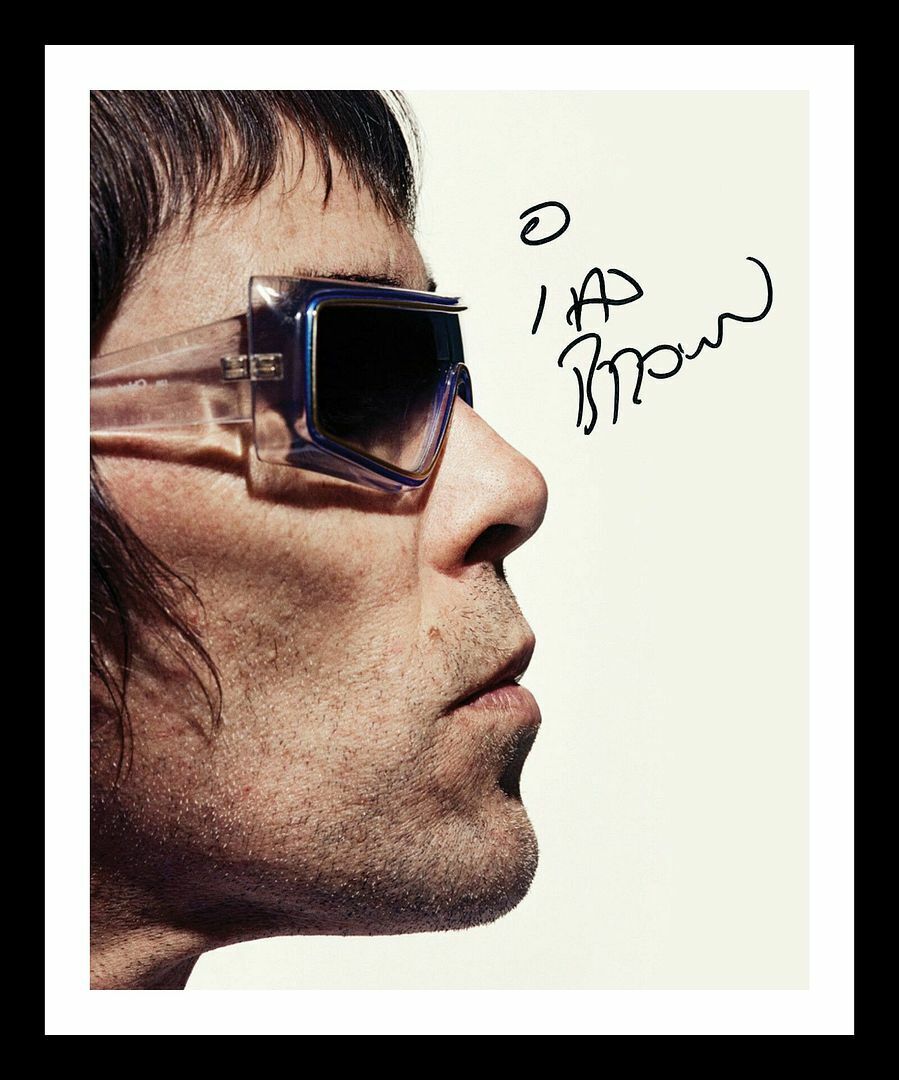 Ian Brown - The Stone Roses Autograph Signed & Framed Photo Poster painting